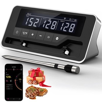 Smart Wireless Meat Thermometer Digital Instant Read, Long Bluetooth, Alarm, BBQ