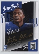 2021 Panini Donruss Elite Pen Pals Black Gold Ink Tutu Atwell #PP-CTA Auto 16n7