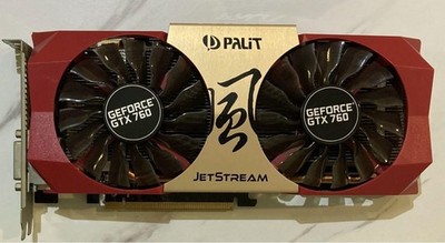 Palit Geforce Gtx 760 Jetstream 4Gb Gddr5 Gaming Graphics Card 256-Bit Pcie Gpu