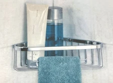 Better living Hotel Luxury Bath Corner Basket/Shelf in Chrome 11251