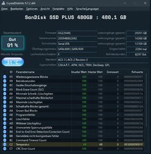 SanDisk SSD PLUS 480GB , Sehr guter Zustand 