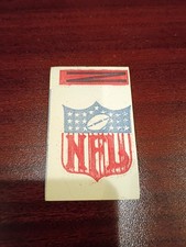 1961 NFL LOGO  Topps Football flocked sticker WITH TAB