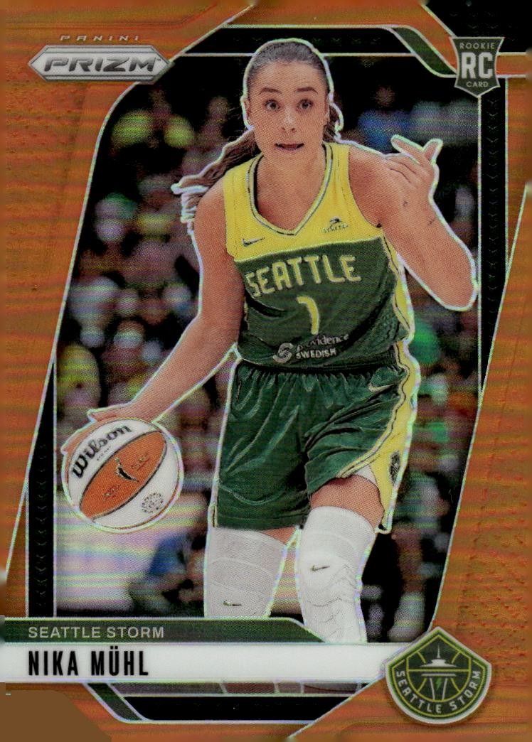 2024 Panini Prizm WNBA Orange #75 Nika Muhl RC 55/99 Rookie Card - NM-MT