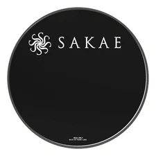 Sakae Ebony Powerstroke P3 Bass Drum Logo Head 18"