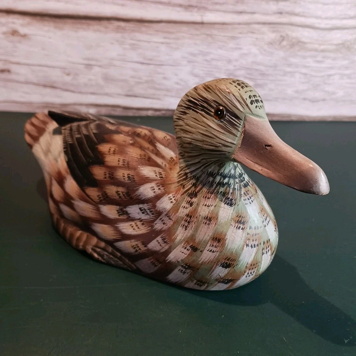 彩绘木制鸭子，鸭子收藏品| eBay