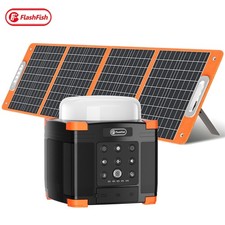 Flashfish FL9-A Bluetooth 5.0 Speaker 56Wh Power Bank W/wo 100W 18V Solar Panel