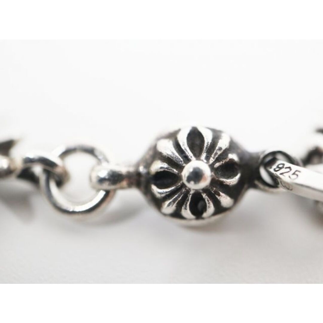 CHROME HEARTS Pendant 1 Ball Tiny CH Cross Charm Silver Necklace
