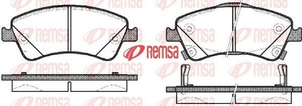 Remsa 1341.02 Bremsbelagsatz FüR Scheibenbremse Bremsbelagsatz FüR Toyota-image