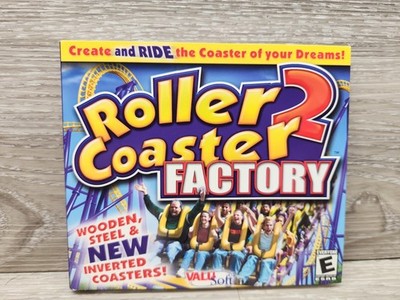 Roller Coaster Factory 2 Build Create Roller Coasters Simulation CD-ROM Windows