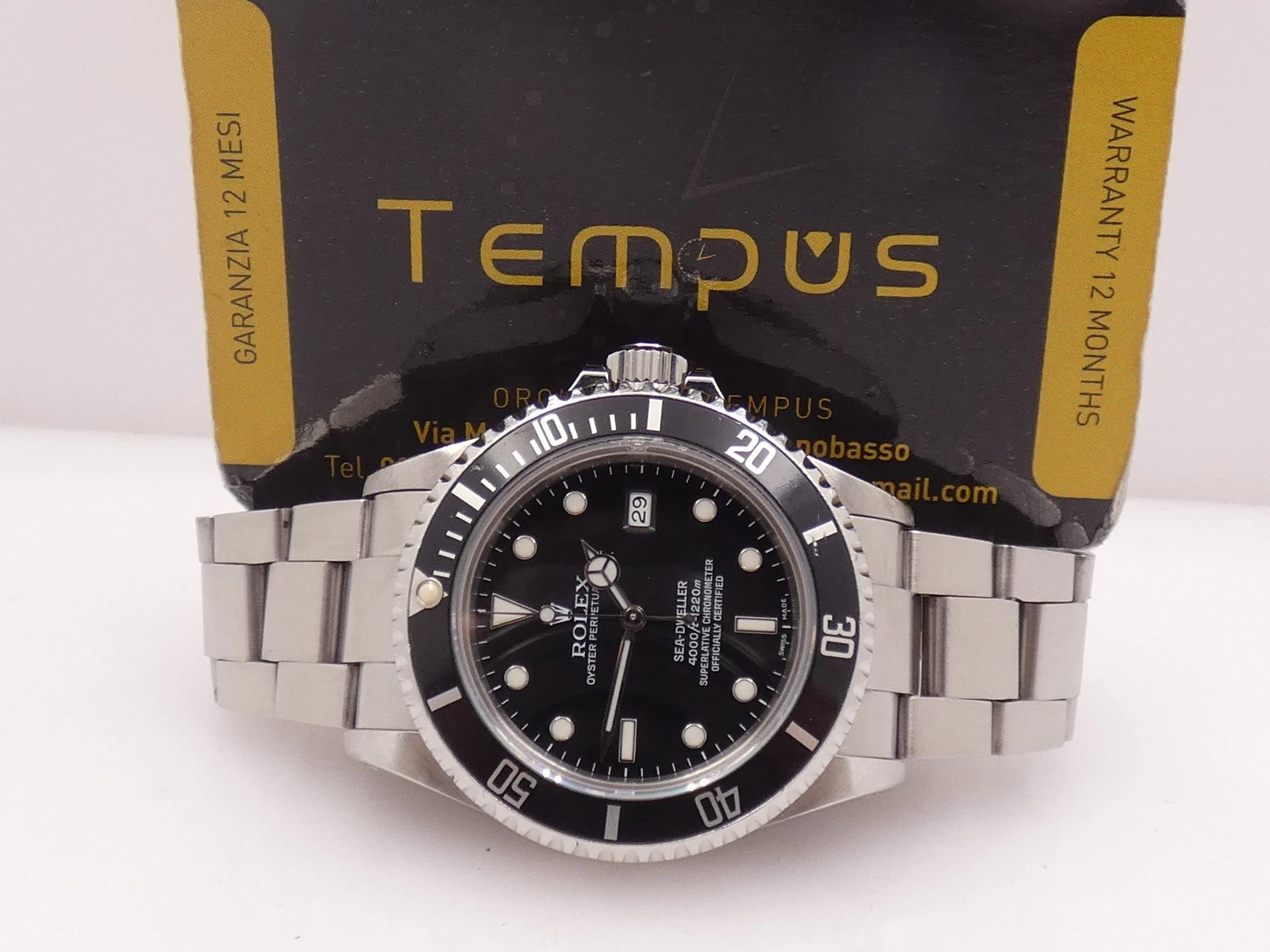 Rolex — ROLEX SEA-DWELLER 4000 16660 TRIPLE SIX '1986 AUTOMATIC BRACELET WATCH