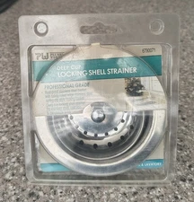 Deep Cut Locking Shell Spring Clip Style Locking Basket Stainless Steel New 