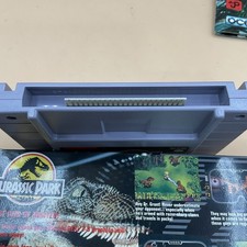 Jurassic Park (Super Nintendo / SNES, 1993) CIB, Complete w/Manual