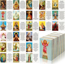 120 Pcs Spanish Catholic Holy Cards Bulk Gifts Catholic Prayer Cards
