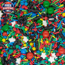 Super Mario Sprinkles - Decoraciones de cumpleaños comestibles de Super Mario para pastel vibrante