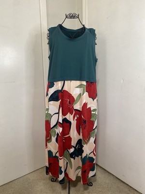 floral two piece maxi dress Halter-Neck Two-Piece Floral Print Long Prom Dress