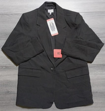 Steve Madden Blazer Adult Womens Medium Black One Button