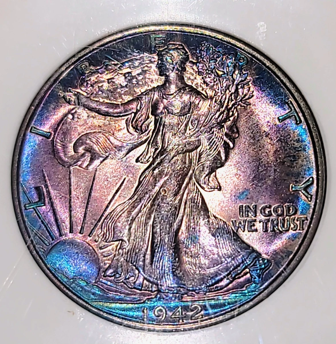 MS 67 Graded 1942 Year Liberty Walking Half Dollars (1916-1947