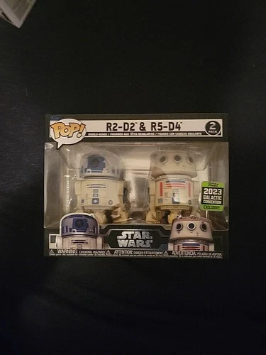 Funko Pop! Star Wars R2-D2 & R5-D4 2 Pack SWC Galactic Convention Exclusive 2023