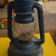 Dietz Wizard No. 2 Blue Oil Lantern Metalglass