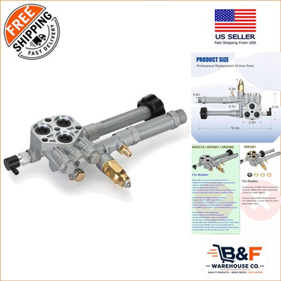 #ad AR42518 Pressure Washer Pump Head Superior Quality for Hassle free Performance $64.34