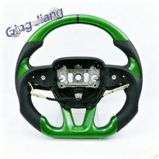 Green Carbon Fiber Steering Wheel Fit Dodge Charger Challenger Durango Srt 15