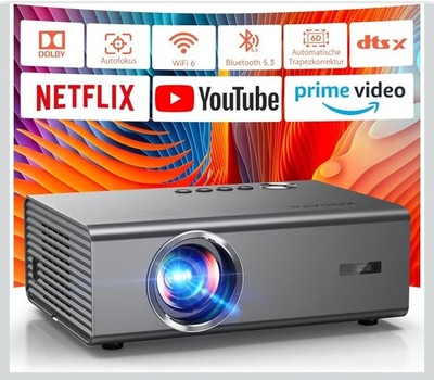 4K Smart Beamer Projektor kompatibel mit Netflix-App HDTV 1000 Lumen KOGATA 