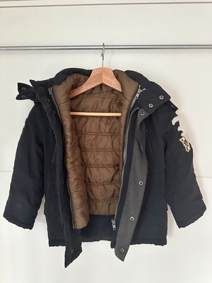 IKKS Winterjacke, Jacke, Anorak, 2-in-1, Jungen, Größe: 104/110, dunkelblau