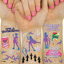 68 Pop Star Temporary Tattoos Kids Party Birthday Favors