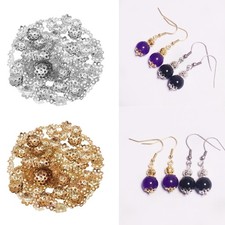 600 Pieces Bead Caps Spacer Bead Flowers for DIY Jewelry Making 8mm