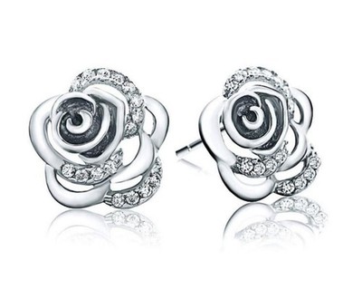 2Ct Round Lab-Created Diamond Womens Stud Earring 14K White Gold Plated