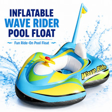 Inflatable Wave Rider Pool Float Kids Ride-On Swimming Pool Toy Summer Float