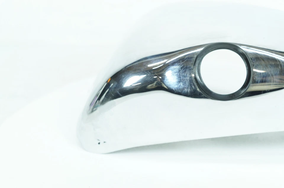 00 Harley Sportster XL1200 C Custom OEM Right Fairing Side Oil Tank Cover Chrome - Image 4 of 4