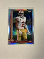 2025 Topps Chrome Football Deommodore Lenoir #269 Refractor 49ers