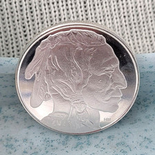 HM 2023 Buffalo Design 1 Troy Ounce .999 Fine Silver Bullion Round - 1 oz 80.00 per troy oz