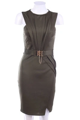 LIPSY LONDON Kleid Etuikleid mit Gürtel UK 8 = D 36 olivgrün - Bild 1 von 4