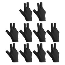 10 Stück 3-Finger-Poolhandschuhe, Billardhan...