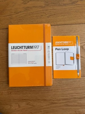 Leuchtturm 1917  Notizbuch Medium (A5) Hardcover, Rising Sun mit Pen Loop, NEU