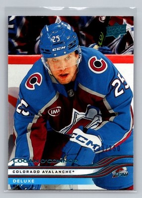 2025-26 Upper Deck Series 1 #40 LOGAN O'CONNOR Deluxe Colorado Avalanche /250