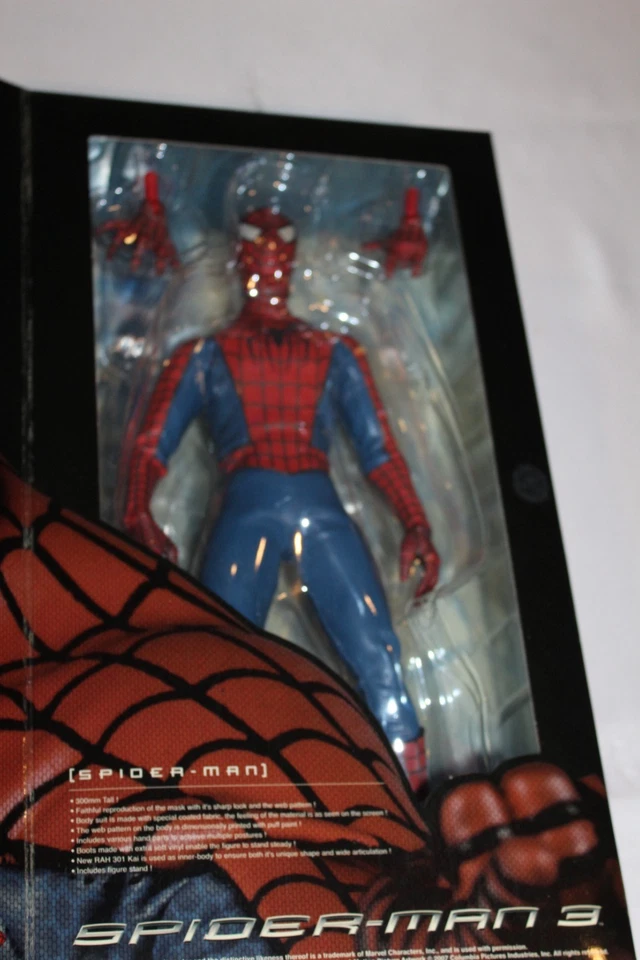 Figura de héroes de acción reales Medicom Marvel Amazing Spider-Man 3 RAH #246 SIN USAR Foto 2 de 4
