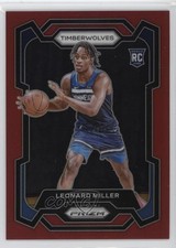 2023-24 Panini Prizm Red Prizm /299 Leonard Miller #155 17u0
