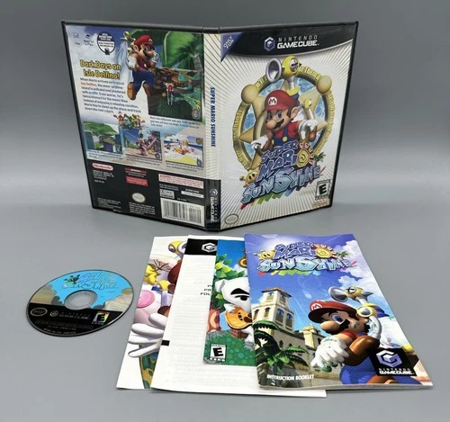 Super Mario Sunshine (Nintendo Gamecube) Action-adventure Game - CIB Complete