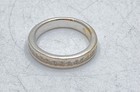 14K White Gold Princess Cut Diamond Channel Set Band Ring Size 4 3.2g — photo 5