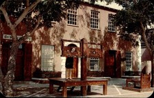 Vintage Bermuda Postcard St George's Kings Parade Stocks Pillory Punishment