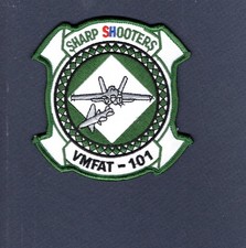 VMFAT-101 SHARPSHOOTERS USMC US Navy F-18 HORNET Strike Squadron 4" Patch