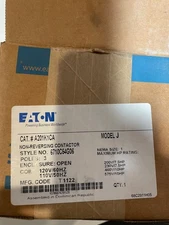 NEW IN BOX Eaton   A201K1CA  Non Reversing Contactor 110/120V COIL 3 POLE SIZE 1