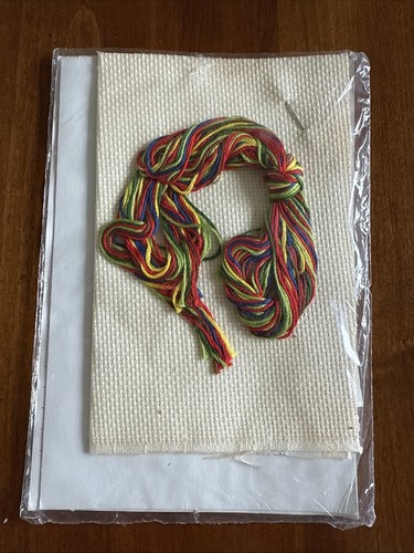 NEW Vtg 1985 God Bless Our Home Counted Cross Stitch Kit 5x7 Mini Sampler 1906 - Picture 2 of 2