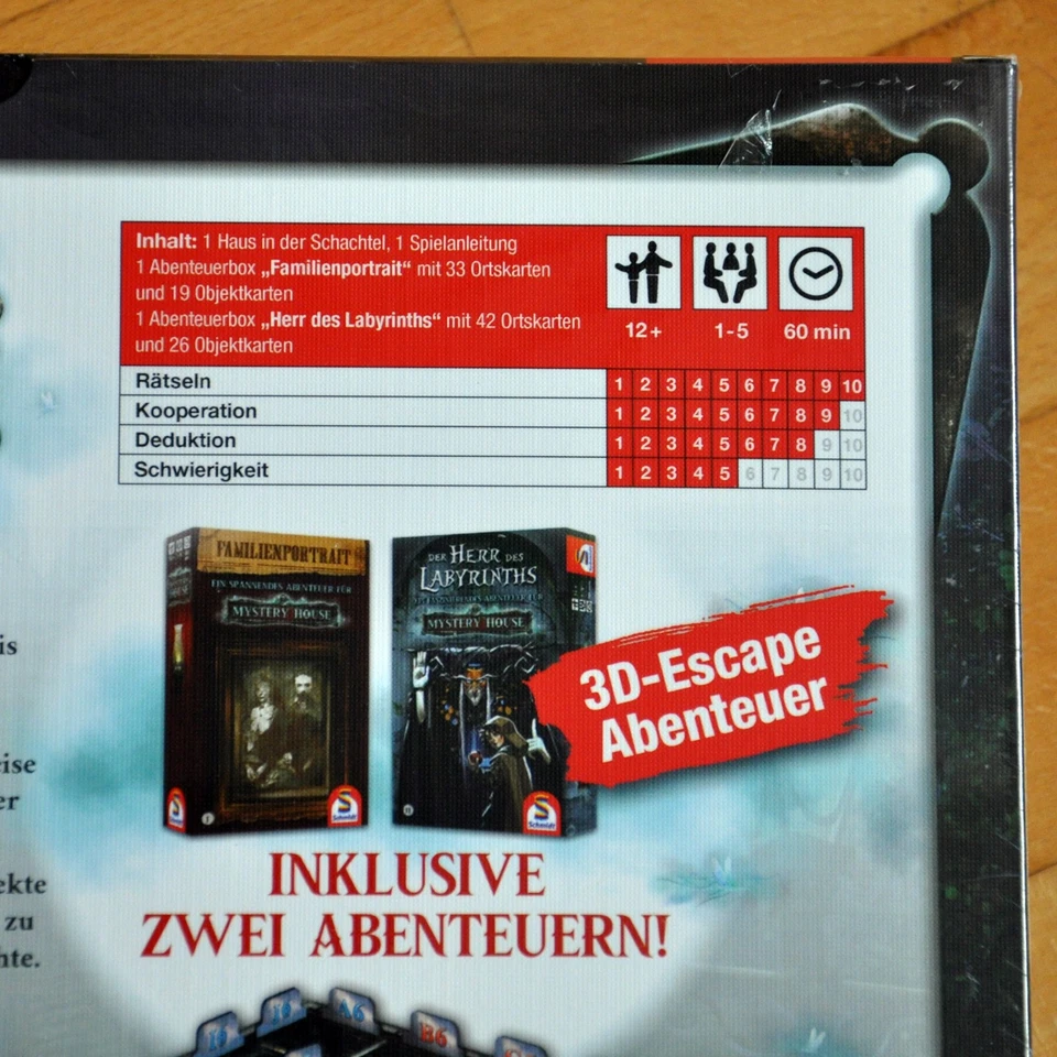 Schmidt Spiele, Mystery House - 3D Escape Game, Neu/OVP, NP 38€ - Bild 3 von 4
