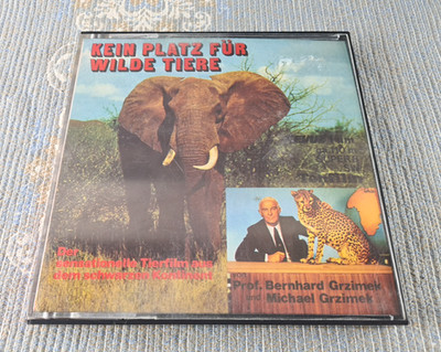 Super 8 Film -KEIN PLATZ FÜR WILDE TIERE -110m -SW -Ton -Prof. Bernhard Grzimek