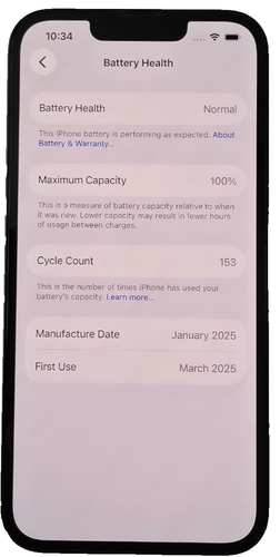 Apple iPhone 16e 256GB Black Unlocked Smartphone 100% Battery A3409