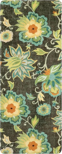Elegante Alfombra Floral Corredor 2x5 - Alfombra Lavable Antideslizante para Espacios Interiores - Imagen 5 de 10